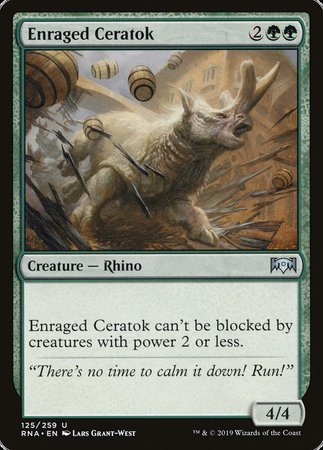 Enraged Ceratok [Ravnica Allegiance] | Exor Games Bridgewater