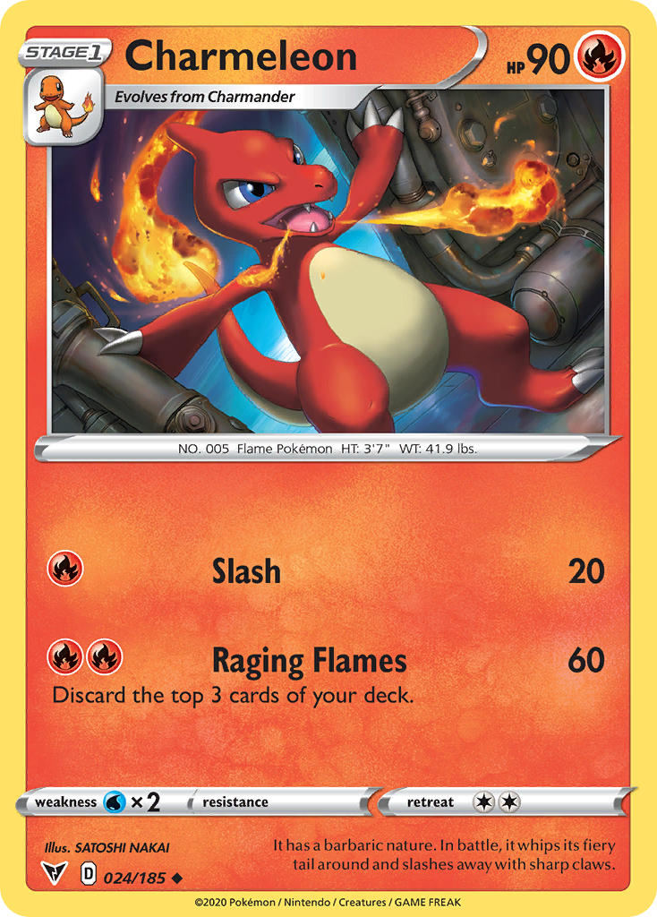Charmeleon (024/185) [Sword & Shield: Vivid Voltage] | Exor Games Bridgewater