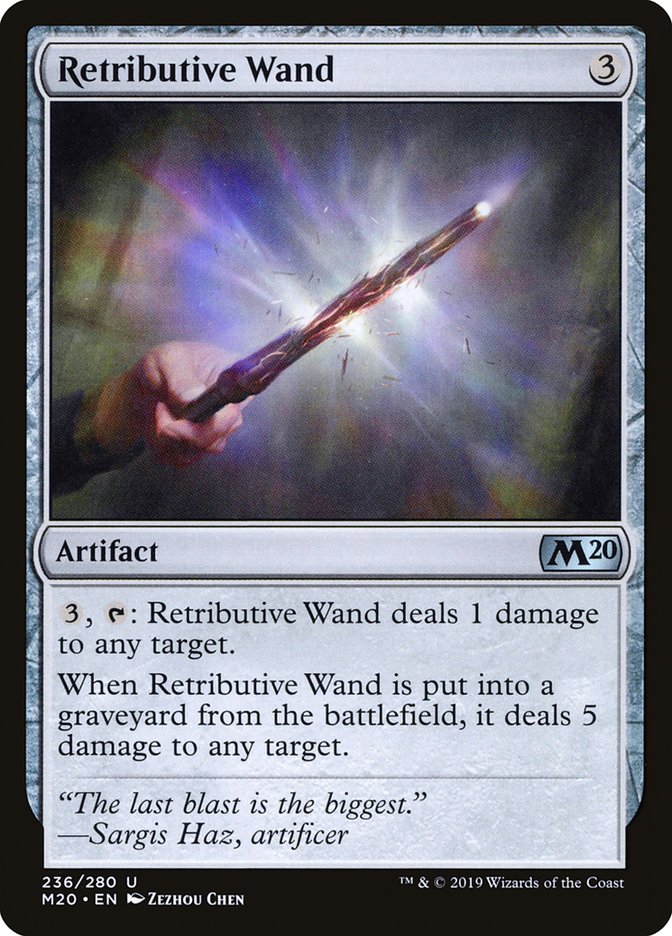 Retributive Wand [Core Set 2020] | Exor Games Bridgewater