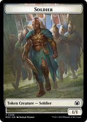 Soldier // Insect Double-Sided Token [March of the Machine Commander Tokens] | Exor Games Bridgewater