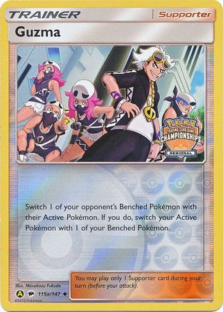 Guzma (115a/147) (Regional Championship Promo) [Sun & Moon: Burning Shadows] | Exor Games Bridgewater