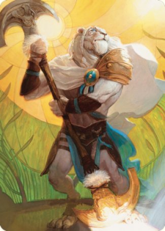 Ajani, Sleeper Agent Art Card [Dominaria United Art Series] | Exor Games Bridgewater