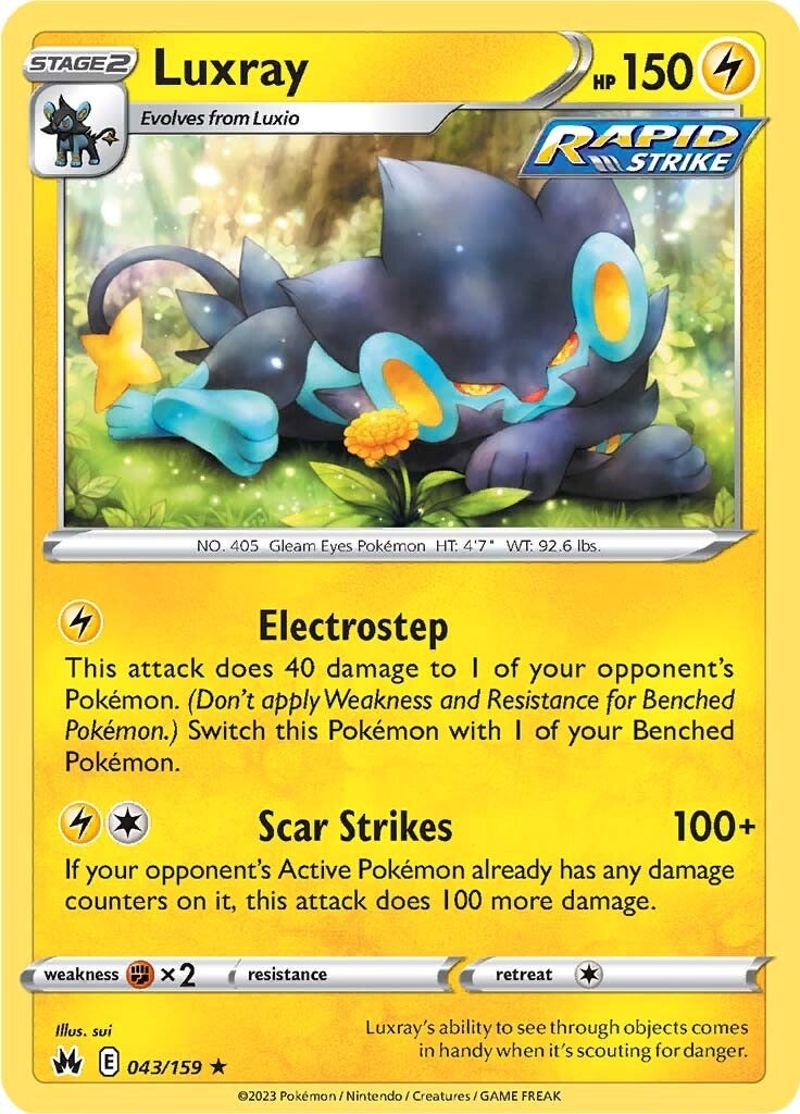 Luxray (043/159) (43) [Sword & Shield: Crown Zenith] | Exor Games Bridgewater