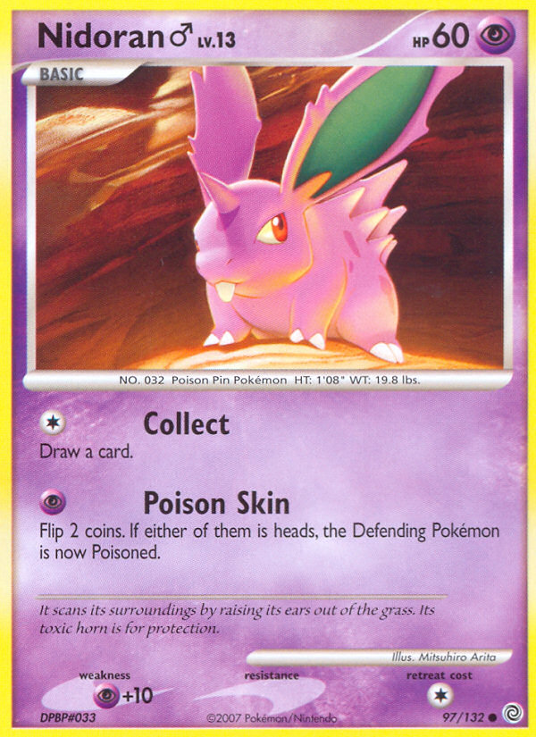 Nidoran (97/132) (Male) [Diamond & Pearl: Secret Wonders] | Exor Games Bridgewater