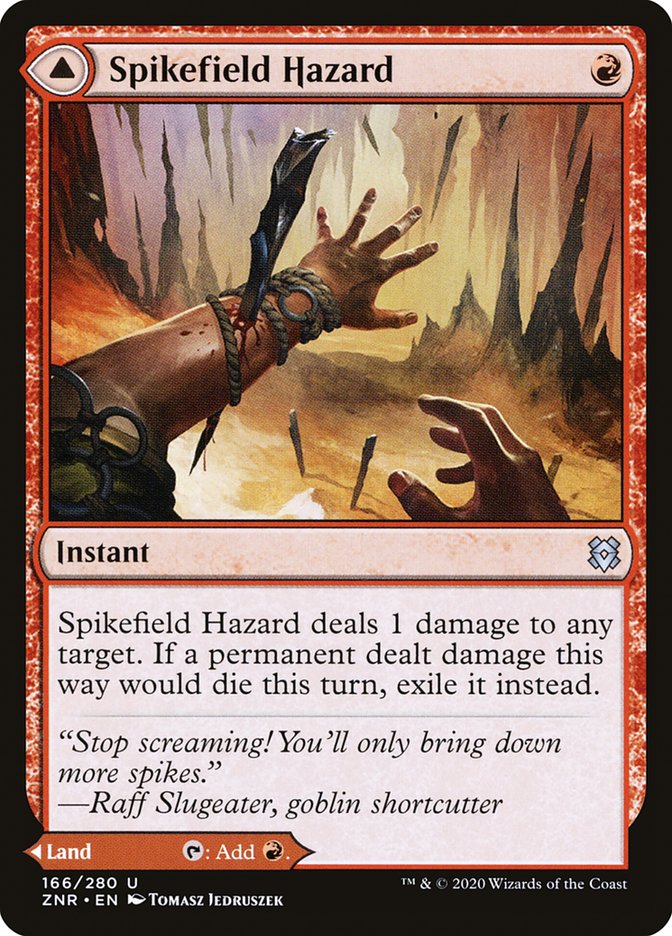 Spikefield Hazard // Spikefield Cave [Zendikar Rising] | Exor Games Bridgewater