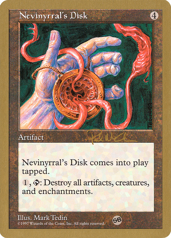 Nevinyrral's Disk (Paul McCabe) (SB) [World Championship Decks 1997] | Exor Games Bridgewater