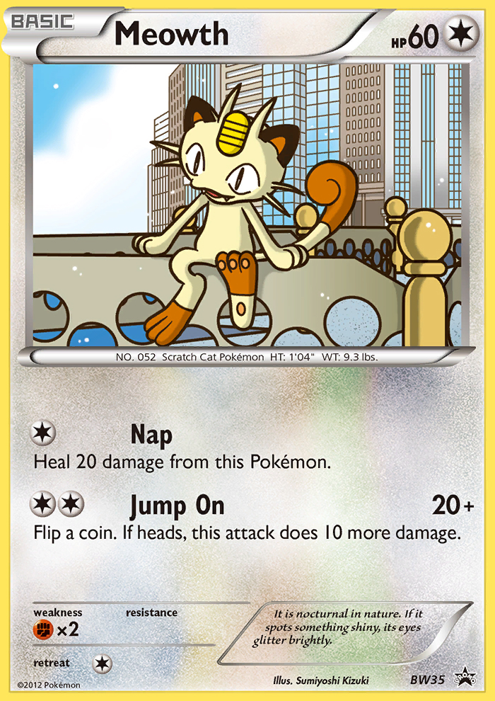 Meowth (BW35) [Black & White: Black Star Promos] | Exor Games Bridgewater
