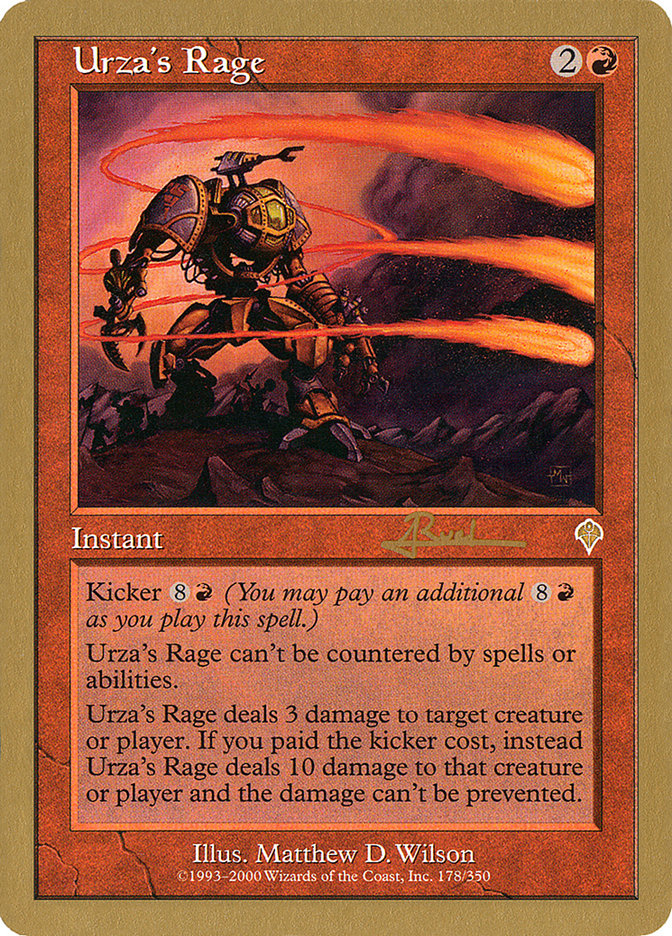 Urza's Rage (Antoine Ruel) [World Championship Decks 2001] | Exor Games Bridgewater