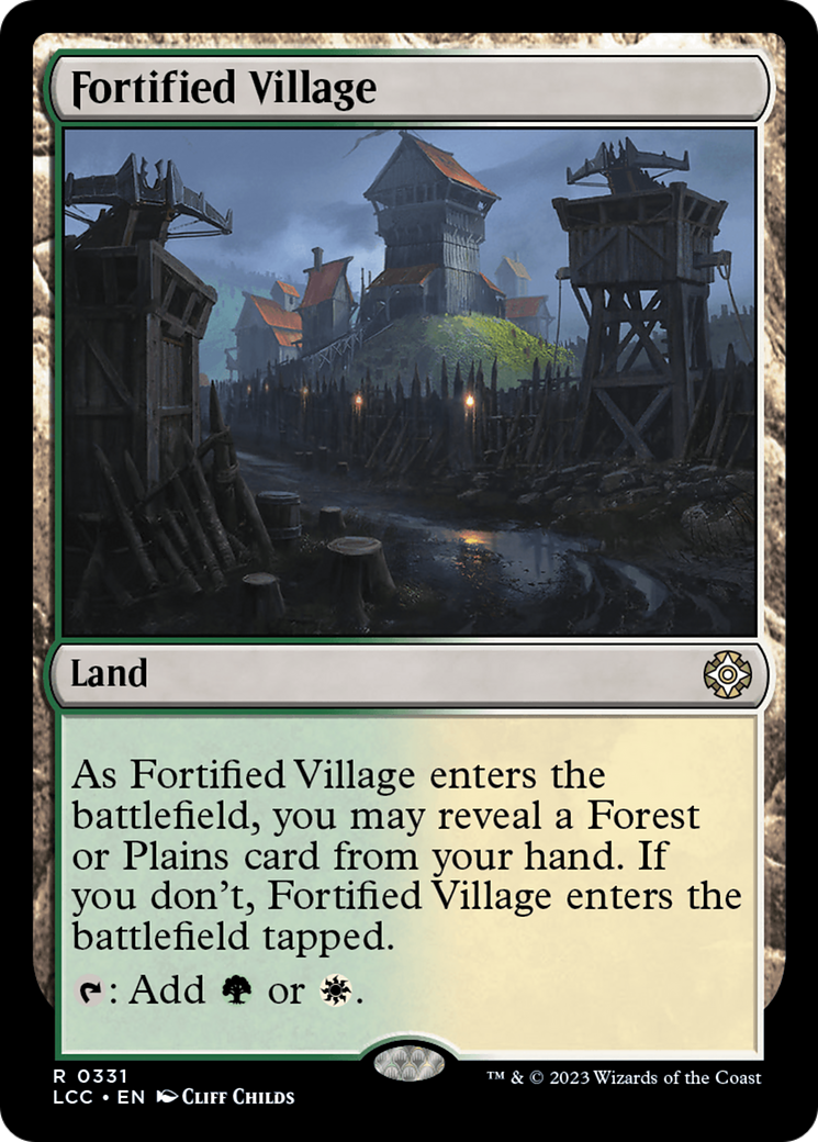 Fortified Village [The Lost Caverns of Ixalan Commander] | Exor Games Bridgewater