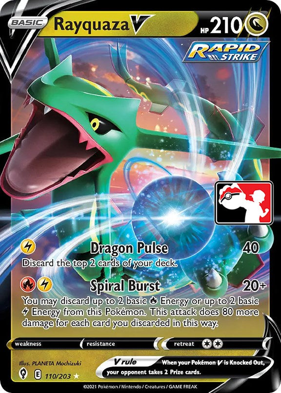 Rayquaza V (110/203) [Prize Pack Series One] | Exor Games Bridgewater