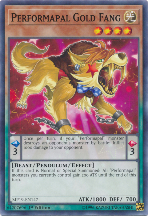 Performapal Gold Fang [MP19-EN147] Common | Exor Games Bridgewater