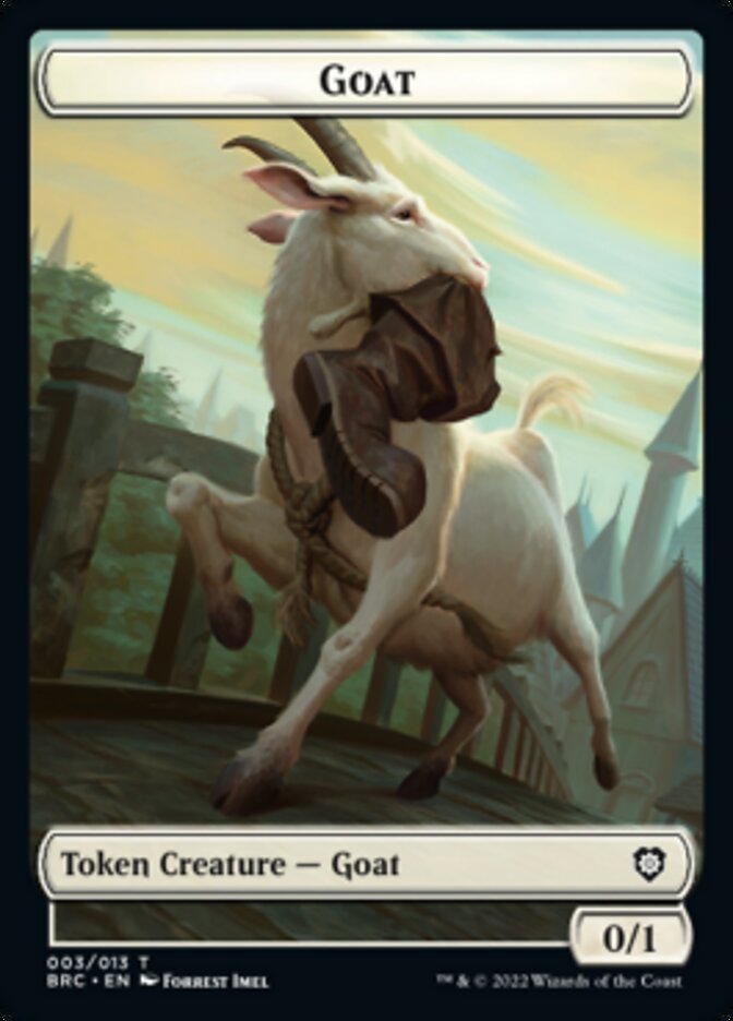 Construct (008) // Goat Double-Sided Token [The Brothers' War Commander Tokens] | Exor Games Bridgewater