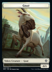 Construct (008) // Goat Double-Sided Token [The Brothers' War Commander Tokens] | Exor Games Bridgewater