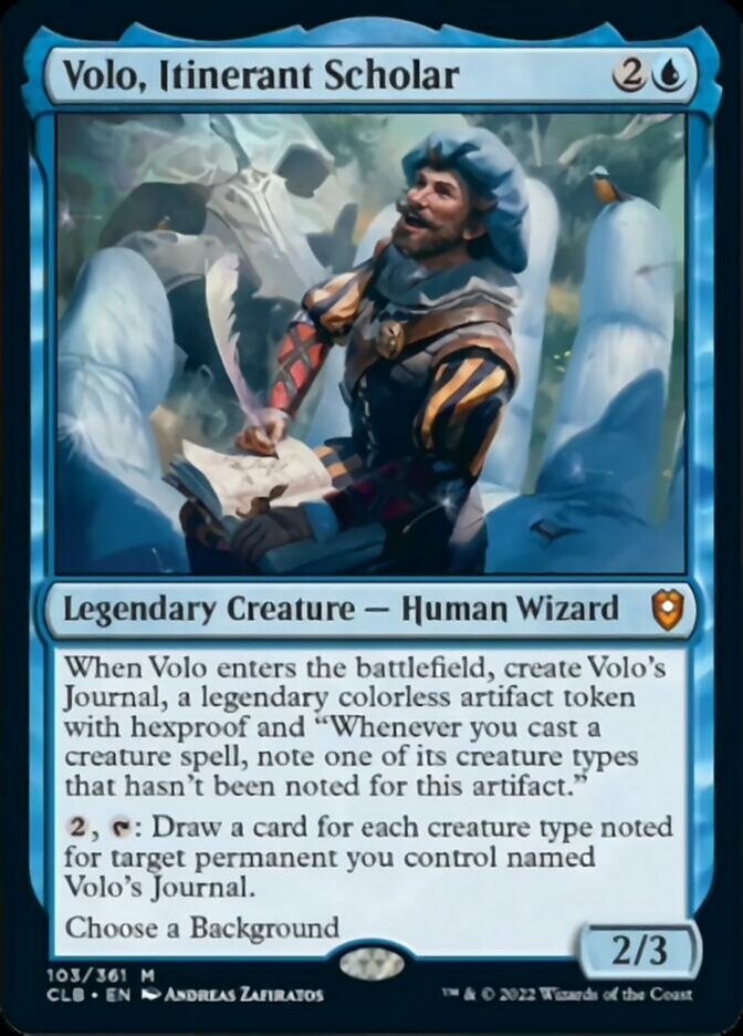 Volo, Itinerant Scholar [Commander Legends: Battle for Baldur's Gate] | Exor Games Bridgewater