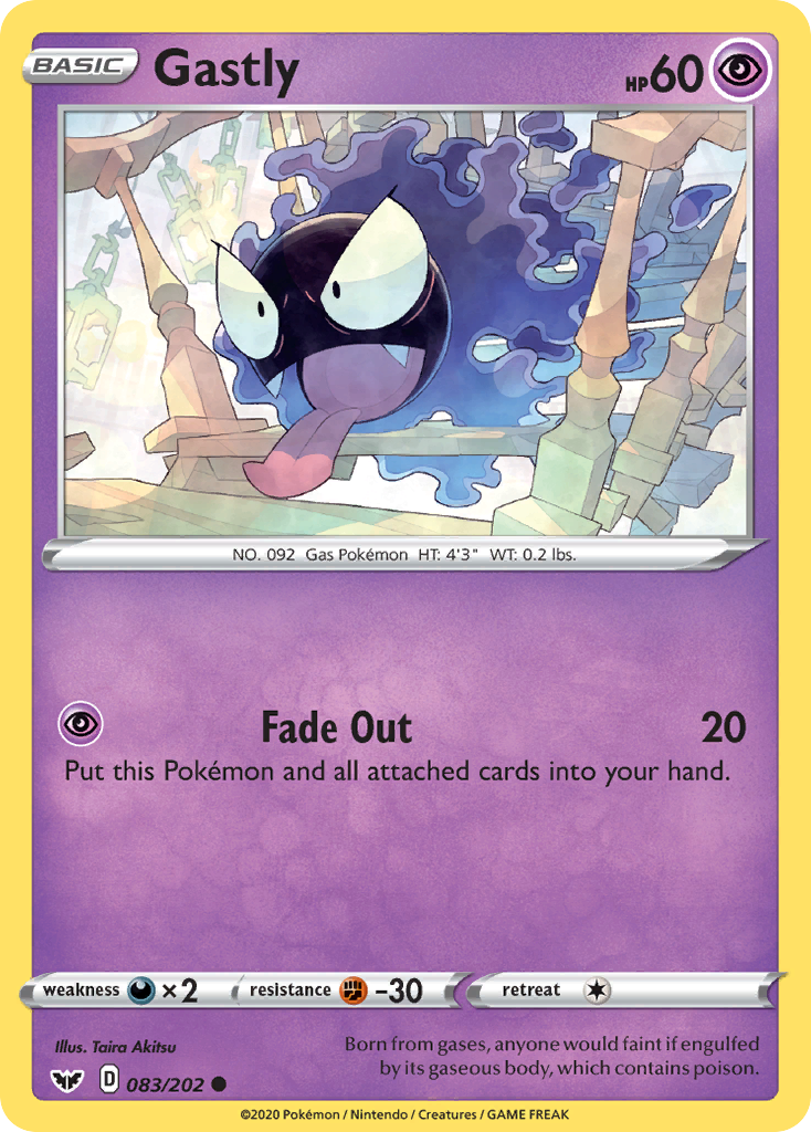 Gastly (083/202) [Sword & Shield: Base Set] | Exor Games Bridgewater