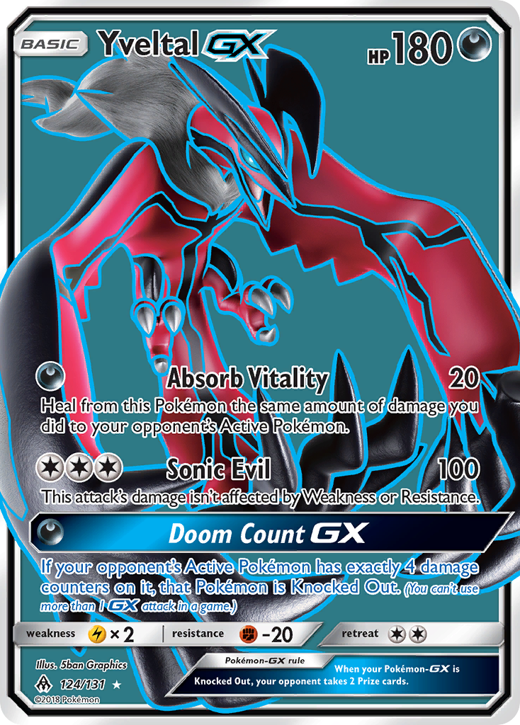 Yveltal GX (124/131) [Sun & Moon: Forbidden Light] | Exor Games Bridgewater