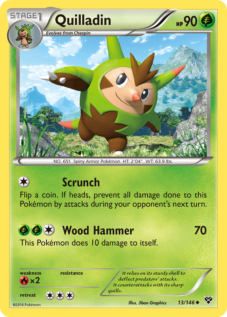 Quilladin (13/146) [XY: Base Set] | Exor Games Bridgewater