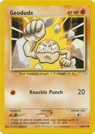 Geodude (44/64) [Neo Revelation Unlimited] | Exor Games Bridgewater