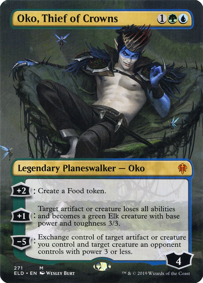 Oko, Thief of Crowns (Borderless) [Throne of Eldraine] | Exor Games Bridgewater