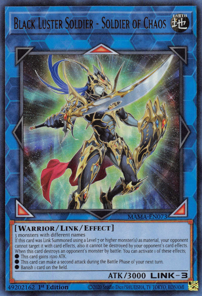 Black Luster Soldier - Soldier of Chaos [MAMA-EN073] Ultra Rare | Exor Games Bridgewater