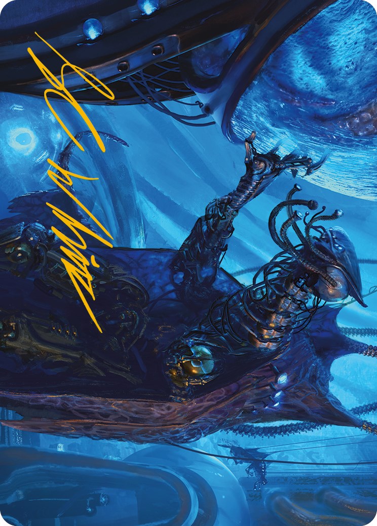 Atmosphere Surgeon Art Card (Gold-Stamped Signature) [Phyrexia: All Will Be One Art Series] | Exor Games Bridgewater