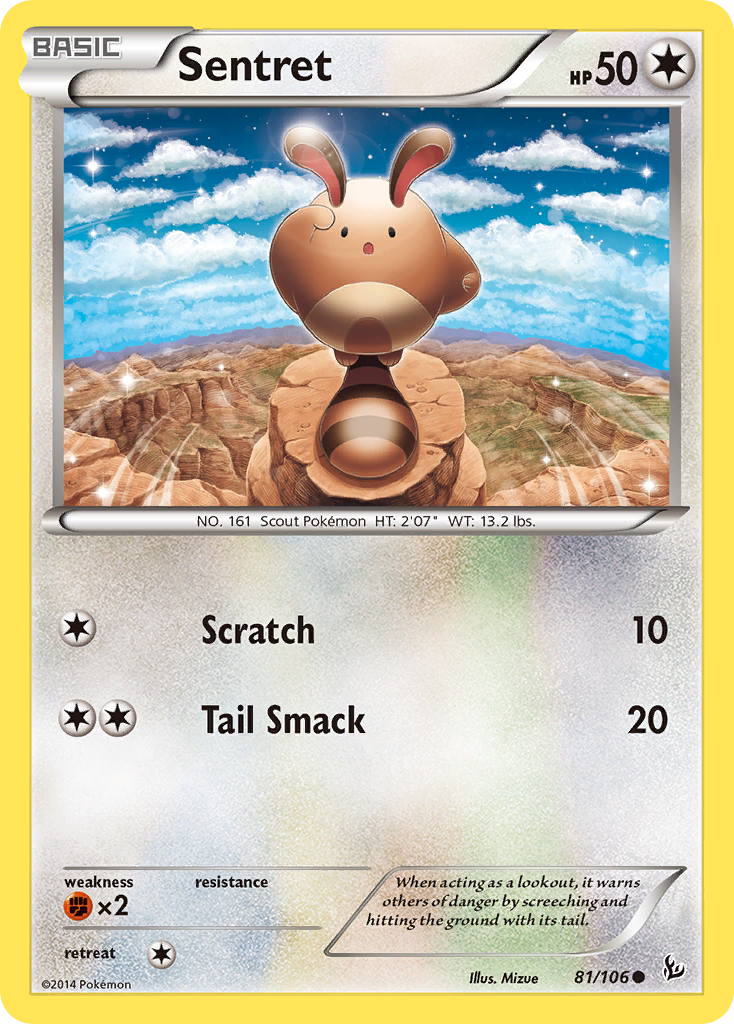 Sentret (81/106) [XY: Flashfire] | Exor Games Bridgewater