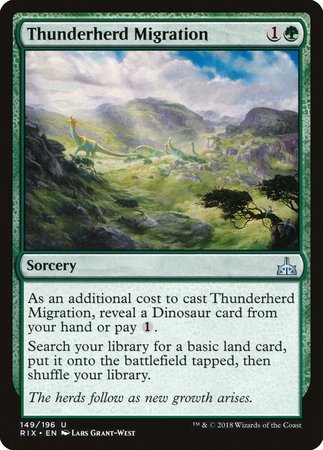 Thunderherd Migration [Rivals of Ixalan] | Exor Games Bridgewater