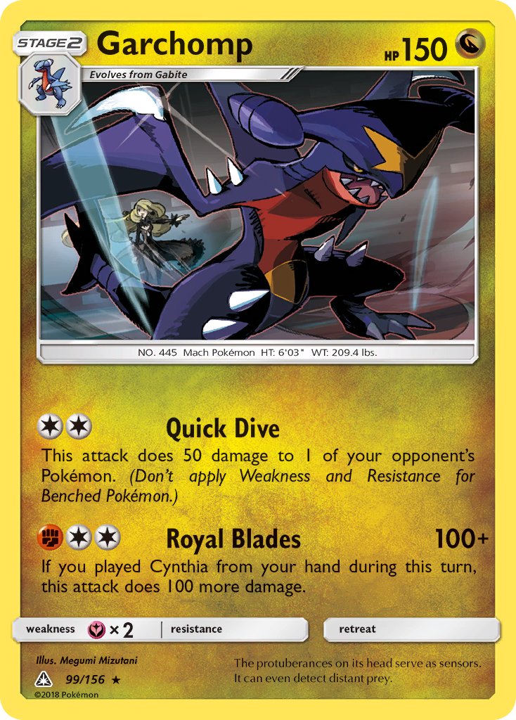 Garchomp (99/156) (Cracked Ice Holo) (Theme Deck Exclusive) [Sun & Moon: Ultra Prism] | Exor Games Bridgewater