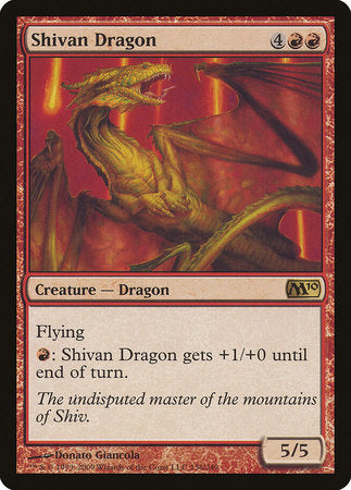 Shivan Dragon [Magic 2010] | Exor Games Bridgewater