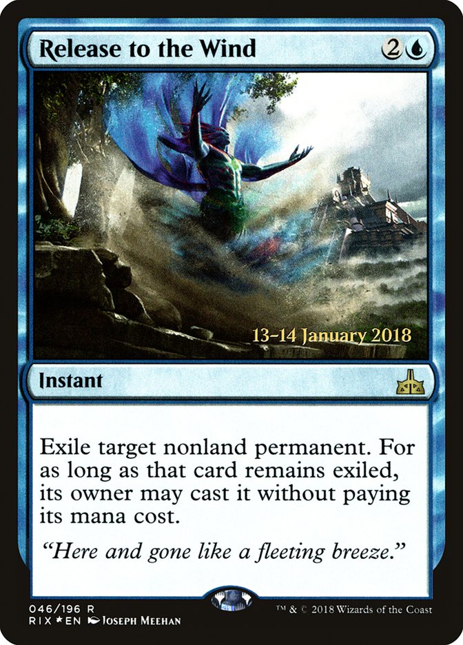 Release to the Wind [Rivals of Ixalan Prerelease Promos] | Exor Games Bridgewater