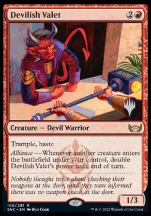 Devilish Valet (Promo Pack) [Streets of New Capenna Promos] | Exor Games Bridgewater