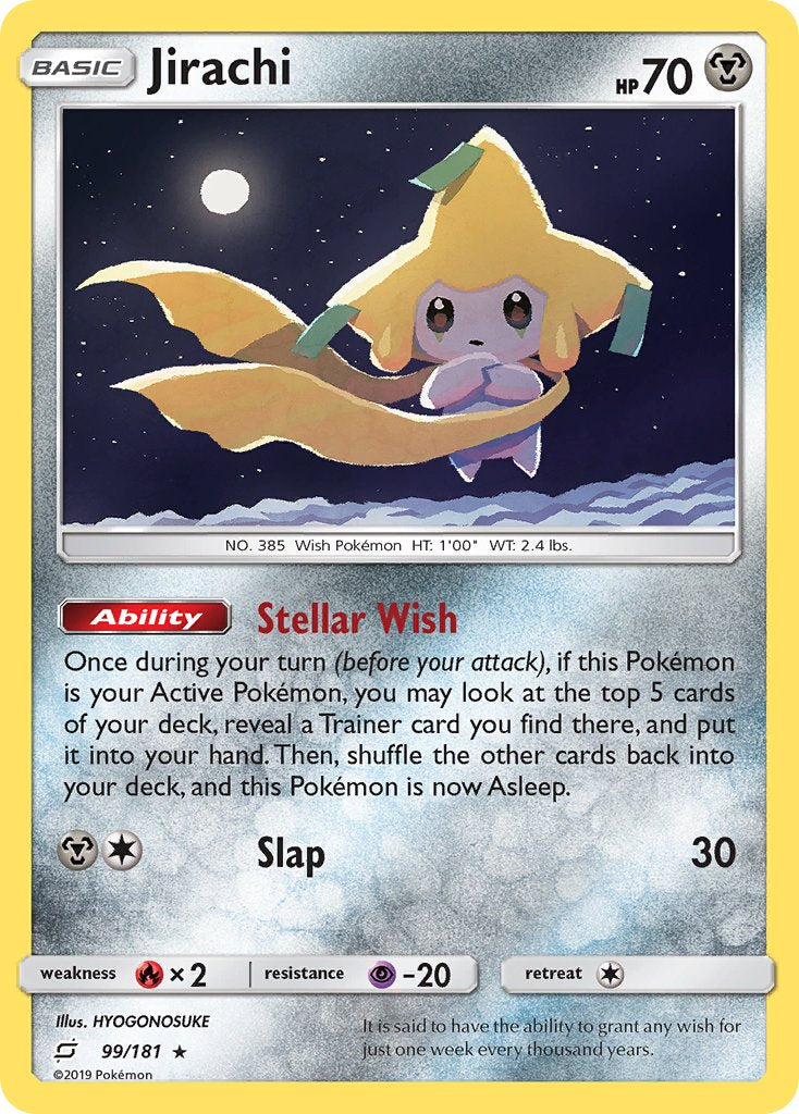 Jirachi (99/181) (Theme Deck Exclusive) [Sun & Moon: Team Up] | Exor Games Bridgewater