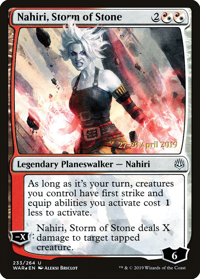 Nahiri, Storm of Stone  [War of the Spark Prerelease Promos] | Exor Games Bridgewater