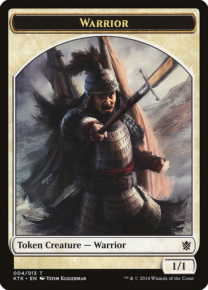 Warrior (004/013) [Khans of Tarkir Tokens] | Exor Games Bridgewater