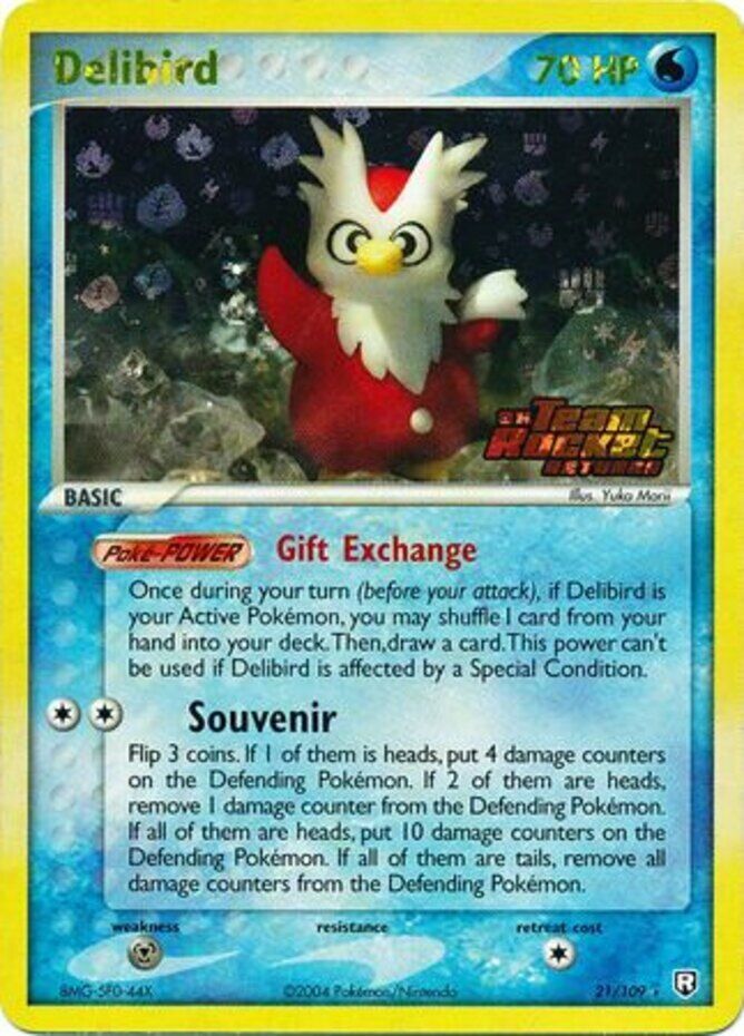 Delibird (21/109) (Stamped) [EX: Team Rocket Returns] | Exor Games Bridgewater