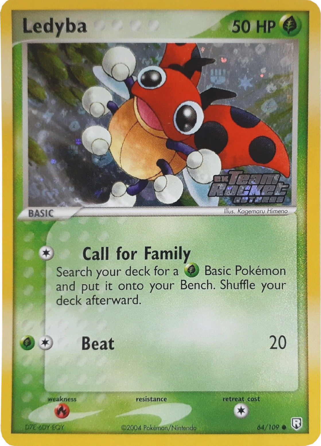 Ledyba (64/109) (Stamped) [EX: Team Rocket Returns] | Exor Games Bridgewater