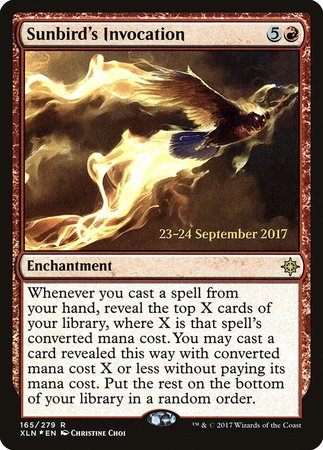 Sunbird's Invocation [Ixalan Promos] | Exor Games Bridgewater