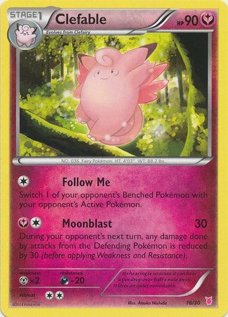 Clefable (16/30) [XY: Trainer Kit 1 - Wigglytuff] | Exor Games Bridgewater