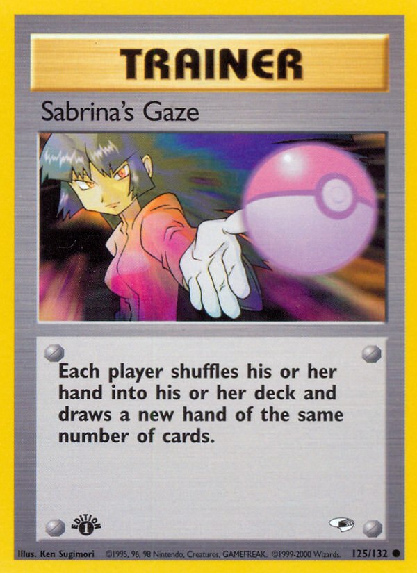 Sabrina's Gaze (125/132) [Gym Heroes 1st Edition] | Exor Games Bridgewater