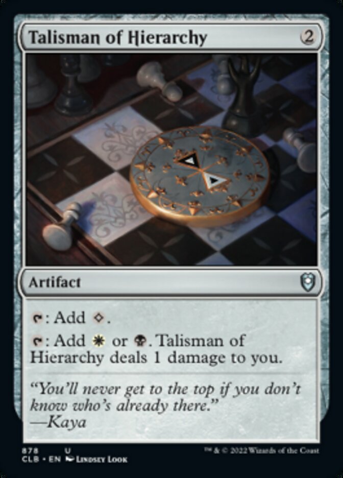 Talisman of Hierarchy [Commander Legends: Battle for Baldur's Gate] | Exor Games Bridgewater