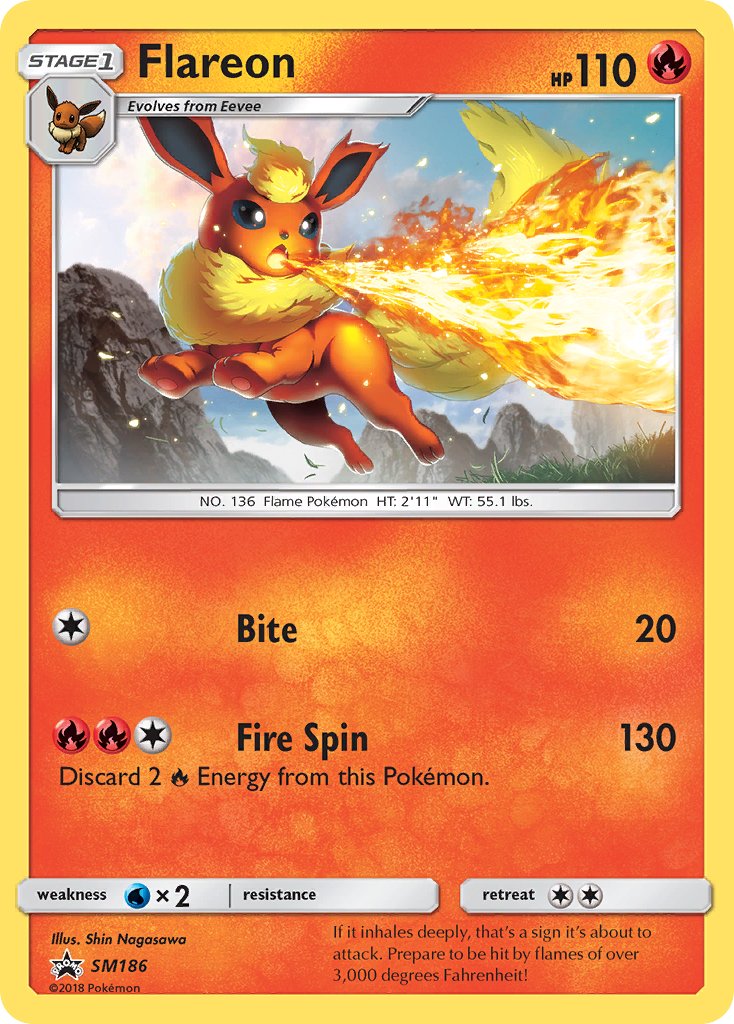 Flareon (SM186) [Sun & Moon: Black Star Promos] | Exor Games Bridgewater