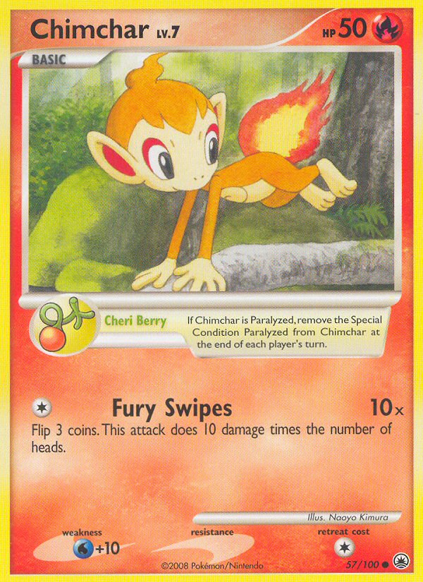 Chimchar (57/100) [Diamond & Pearl: Majestic Dawn] | Exor Games Bridgewater