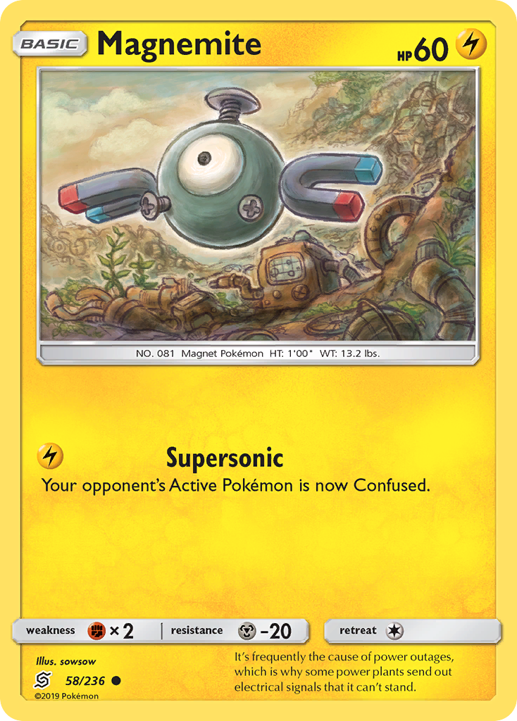 Magnemite (58/236) [Sun & Moon: Unified Minds] | Exor Games Bridgewater