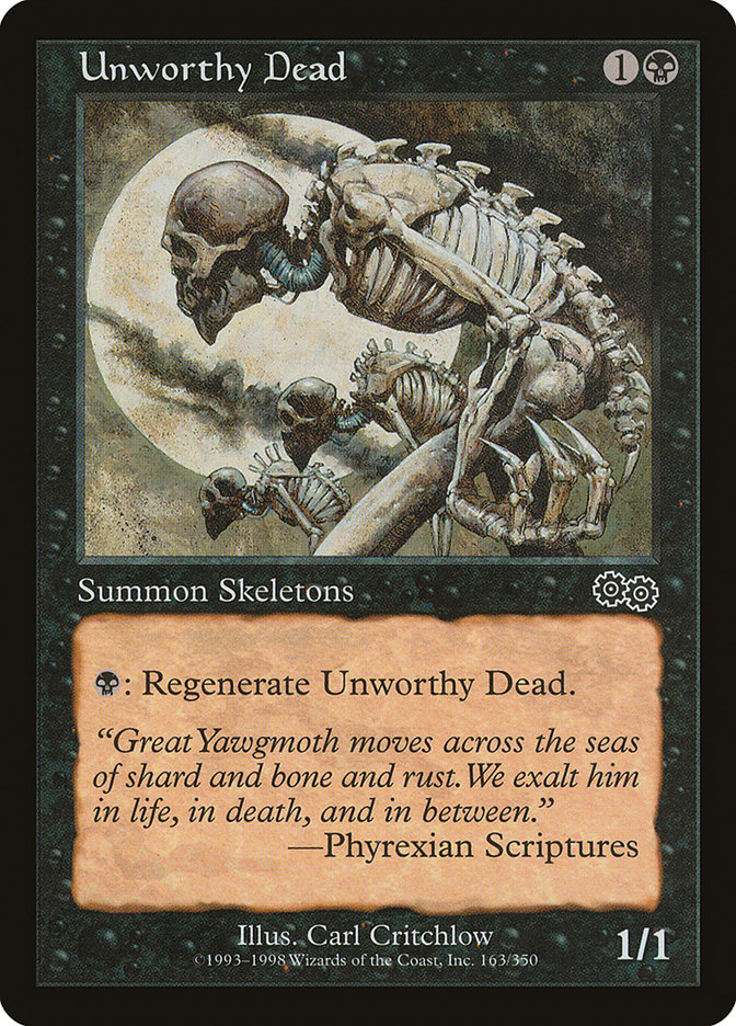 Unworthy Dead [Urza's Saga] | Exor Games Bridgewater