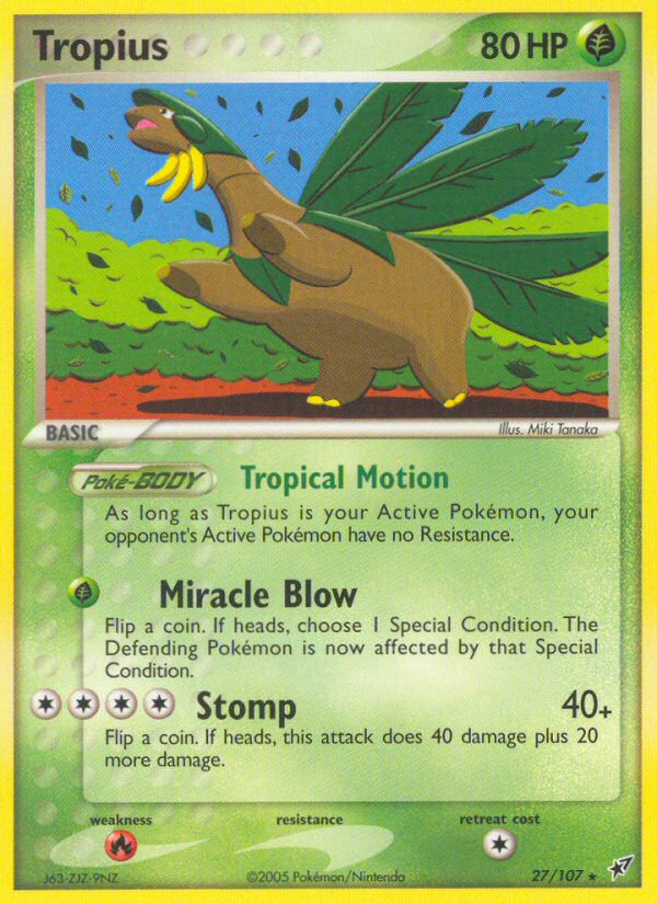 Tropius (27/107) [EX: Deoxys] | Exor Games Bridgewater