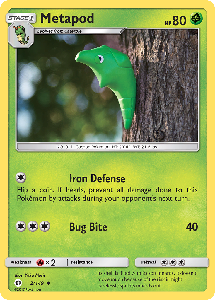 Metapod (2/149) [Sun & Moon: Base Set] | Exor Games Bridgewater