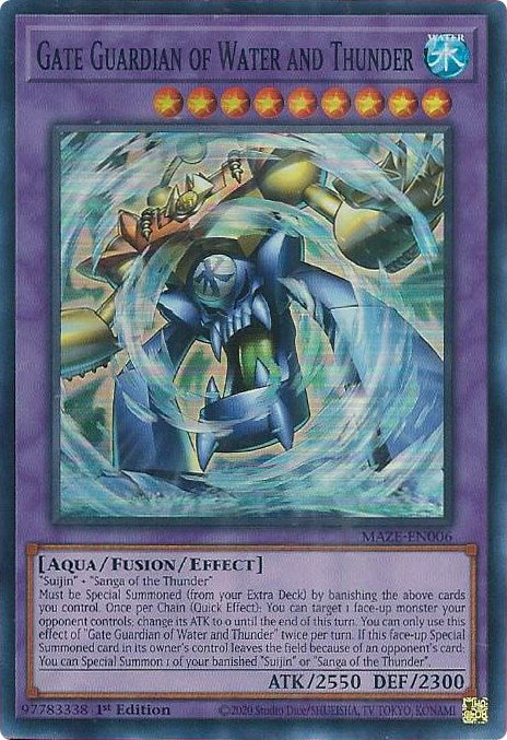 Gate Guardian of Water and Thunder [MAZE-EN006] Super Rare | Exor Games Bridgewater