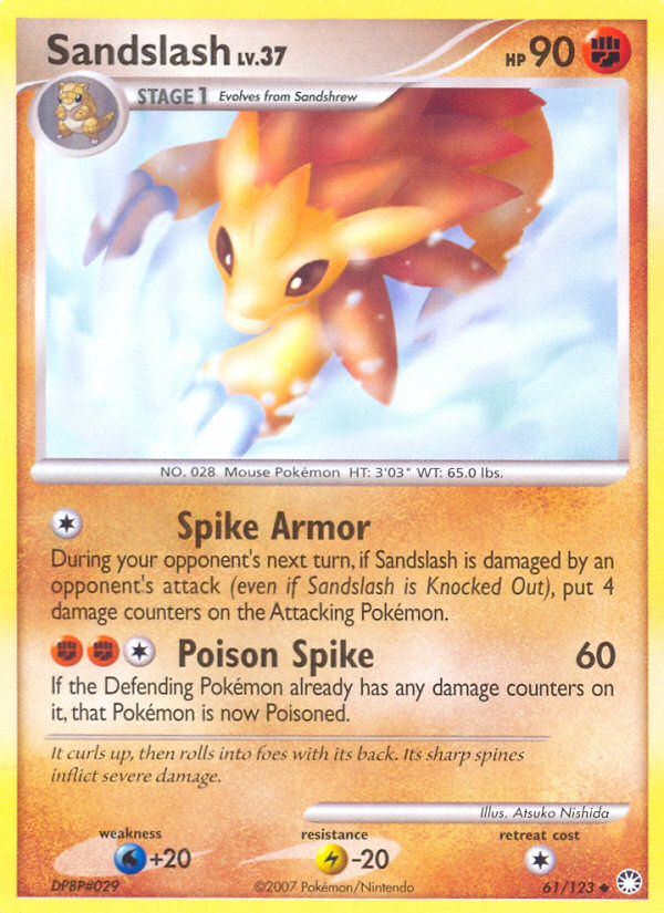 Sandslash (61/123) [Diamond & Pearl: Mysterious Treasures] | Exor Games Bridgewater