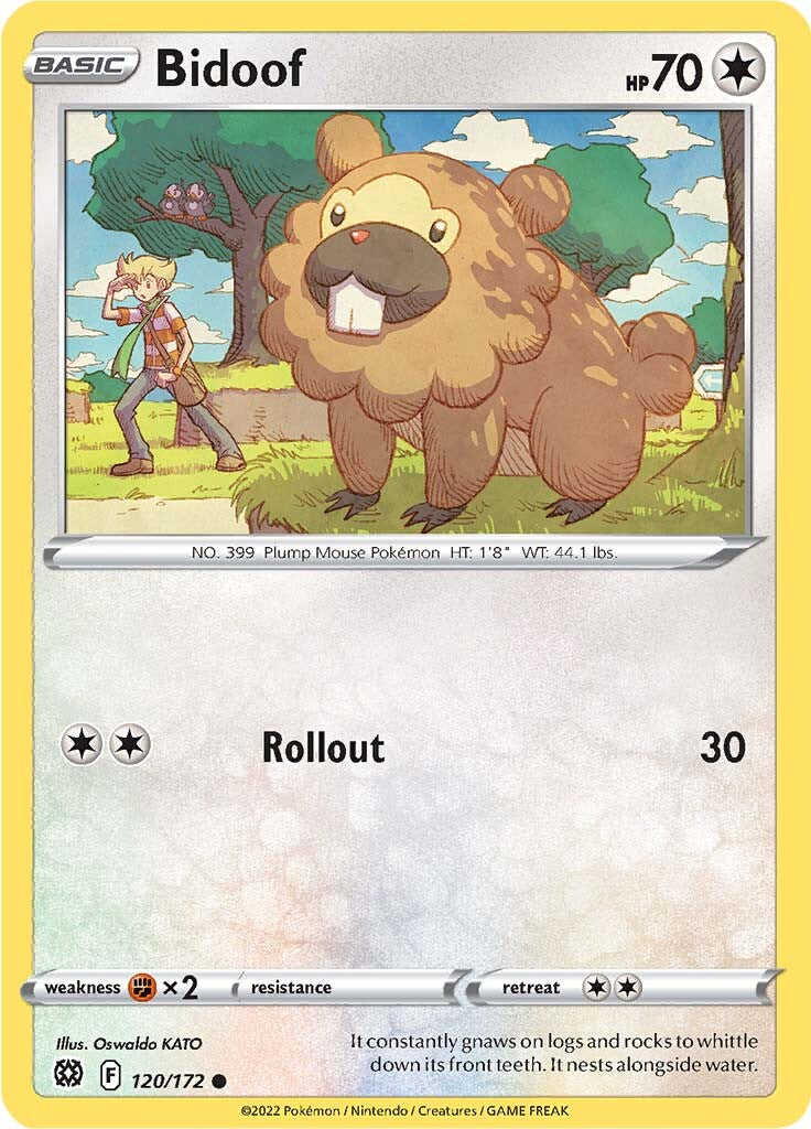 Bidoof (120/172) [Sword & Shield: Brilliant Stars] | Exor Games Bridgewater