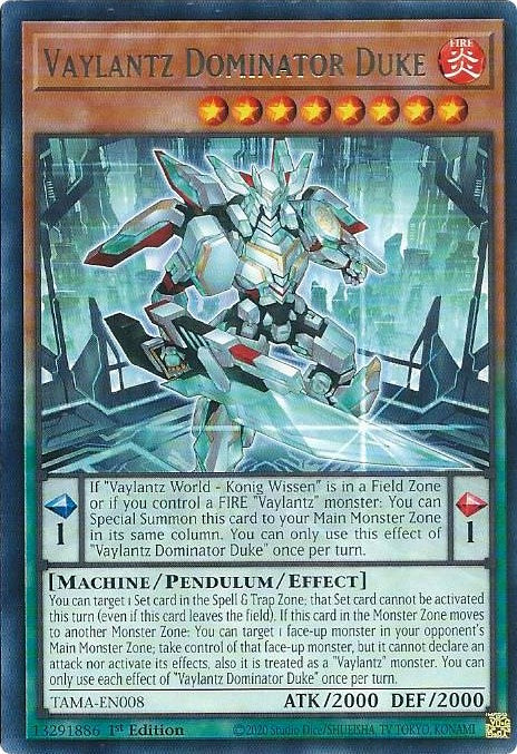 Vaylantz Dominator Duke [TAMA-EN008] Rare | Exor Games Bridgewater